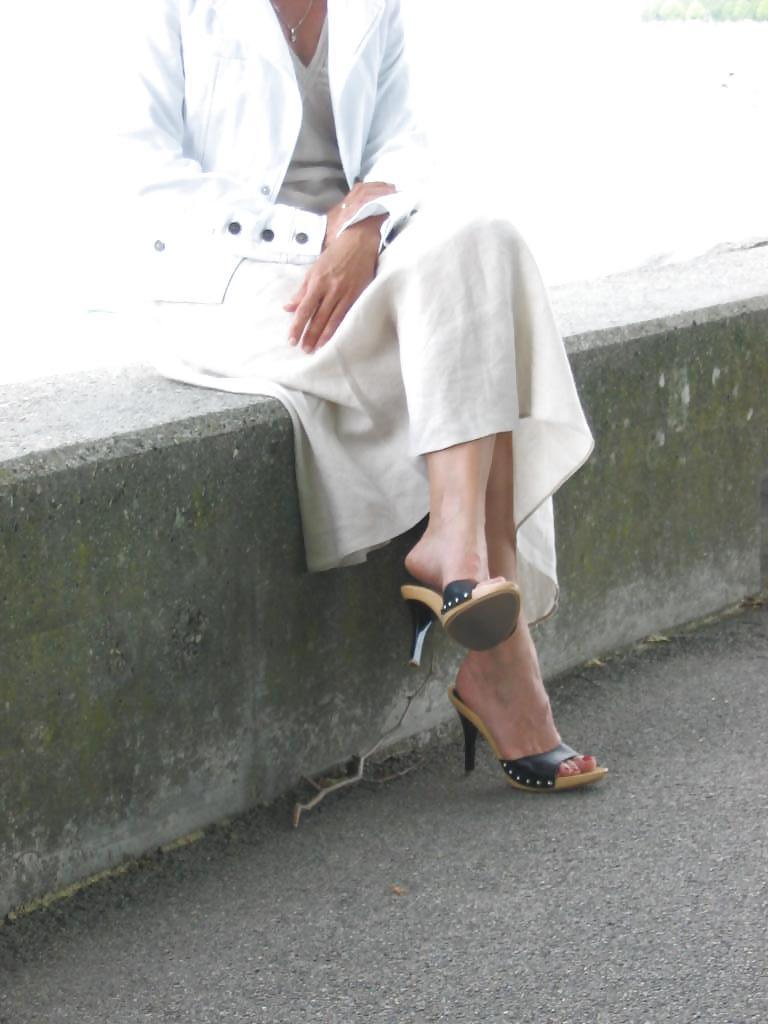 25P My wife in her various mules