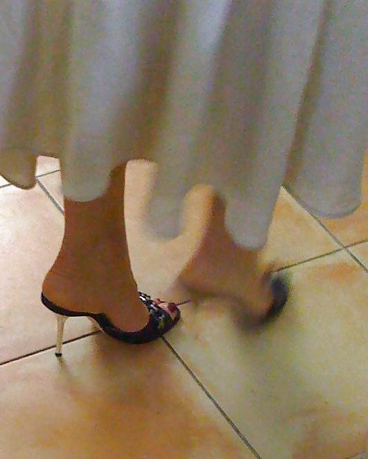 25P My wife in her various mules