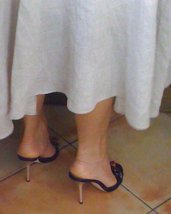 25P My wife in her various mules