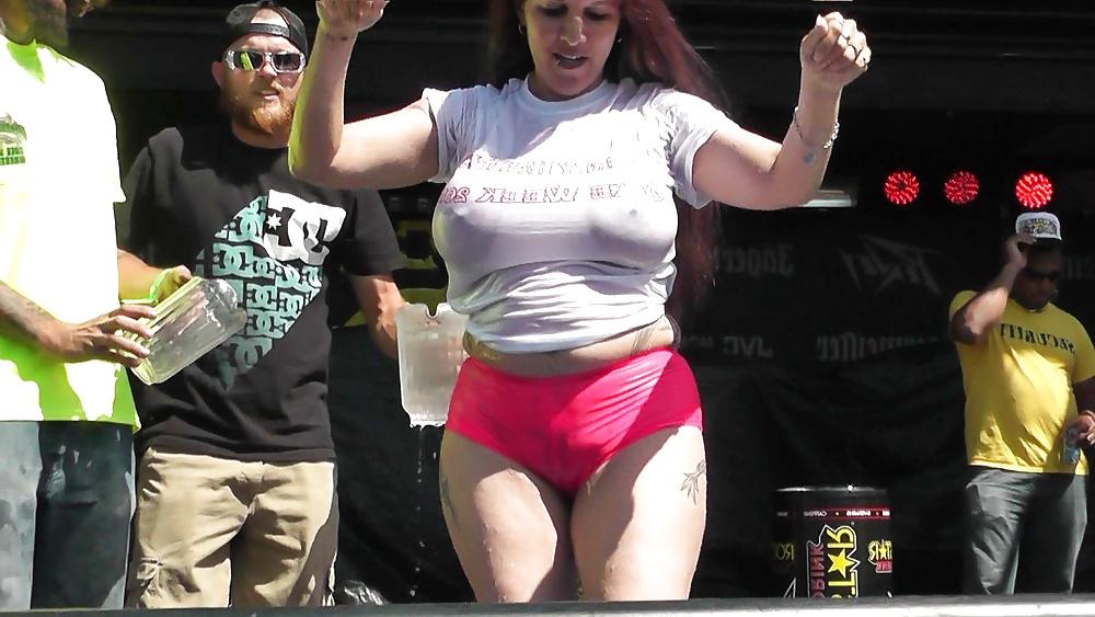 18P Bike Week Wet T-Shirt Contestant 