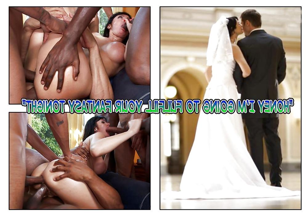 25P Interracial Captions - Honeymoon Cuckold.