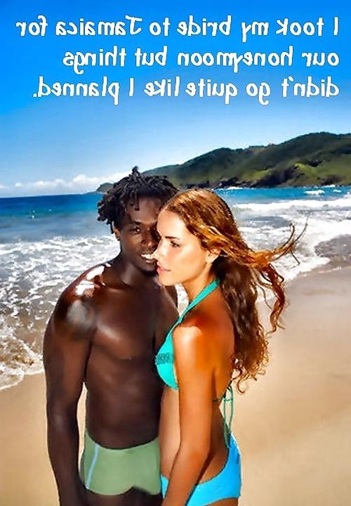 25P Interracial Captions - Honeymoon Cuckold.