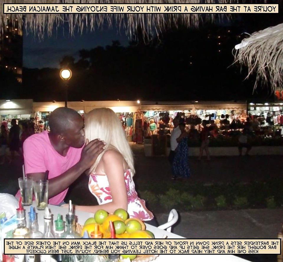 25P Interracial Captions - Honeymoon Cuckold.