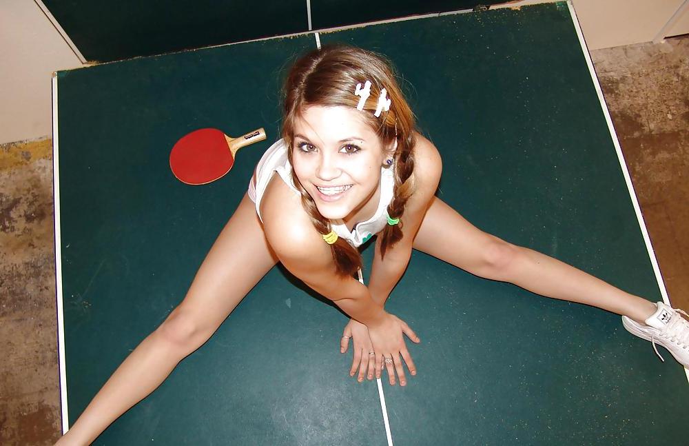 25P Horny Topanga - On the tabletennis table
