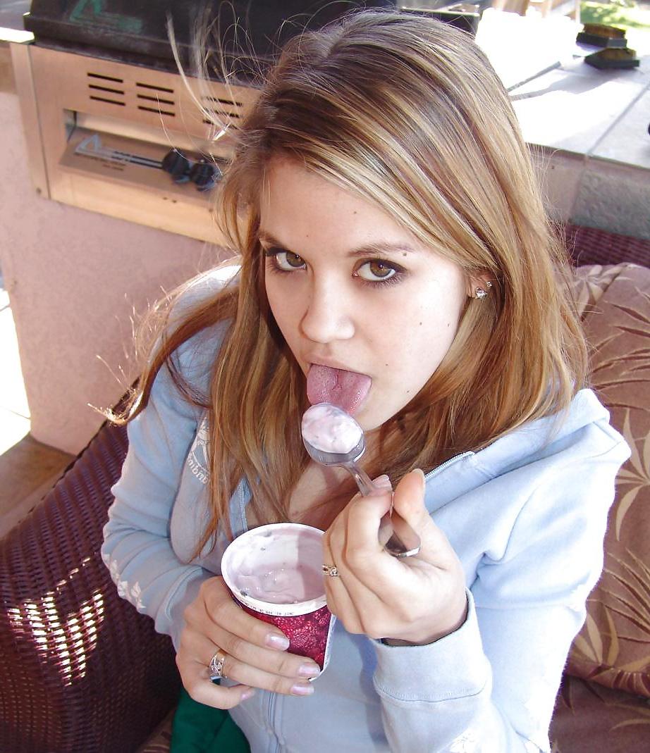 25P Horny Topanga - Enjoying some ice cream