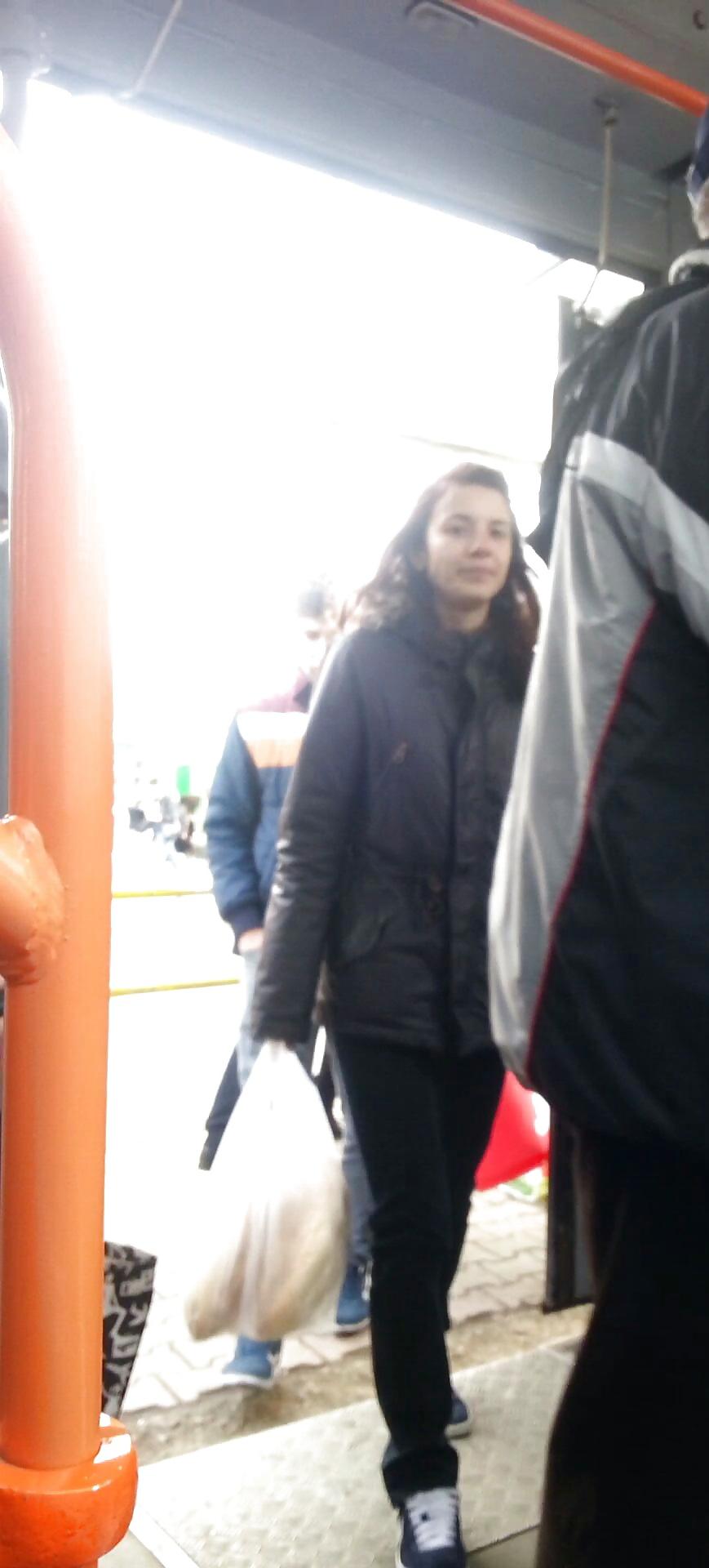 25P Spy old + young in bus, tram and station romanian
