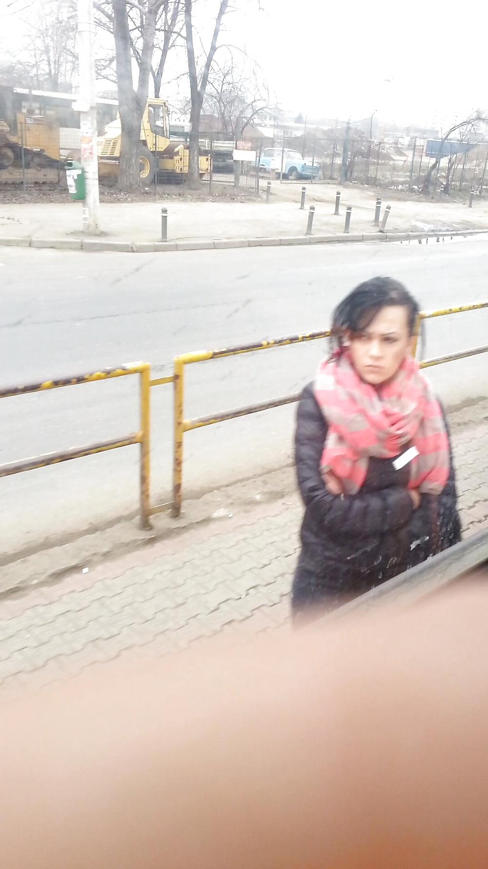 25P Spy old + young in bus, tram and station romanian