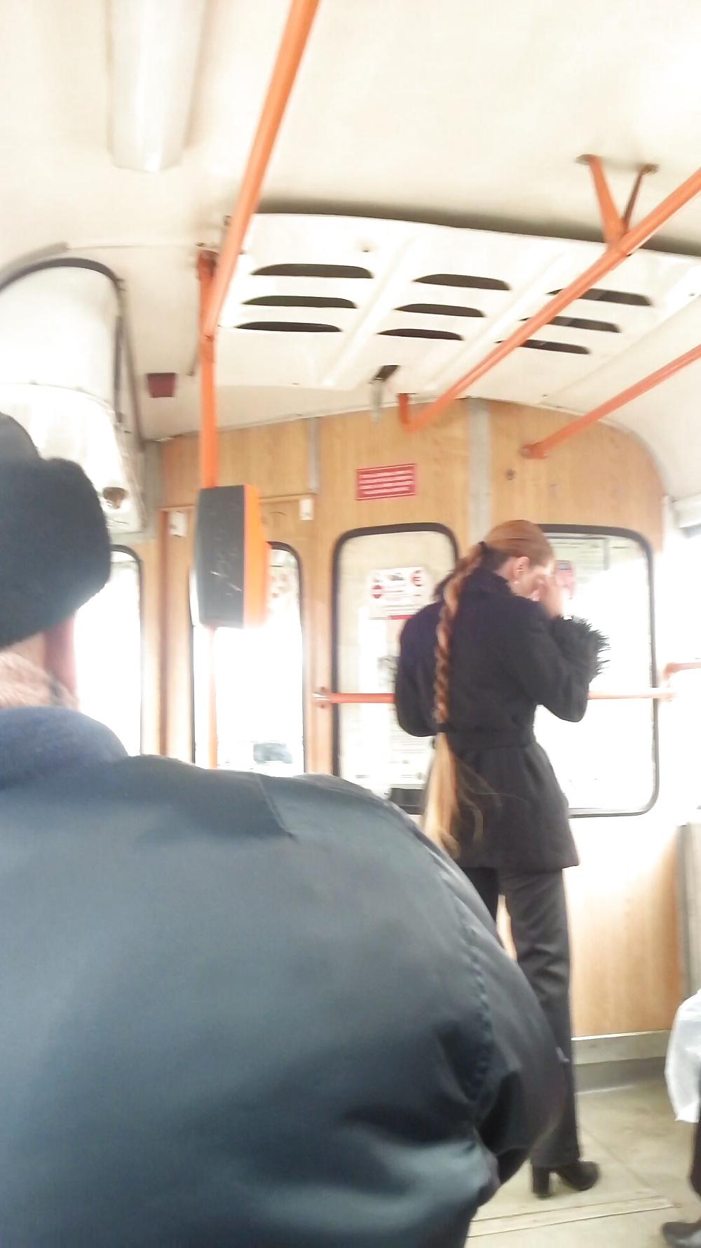 25P Spy old + young in bus, tram and station romanian