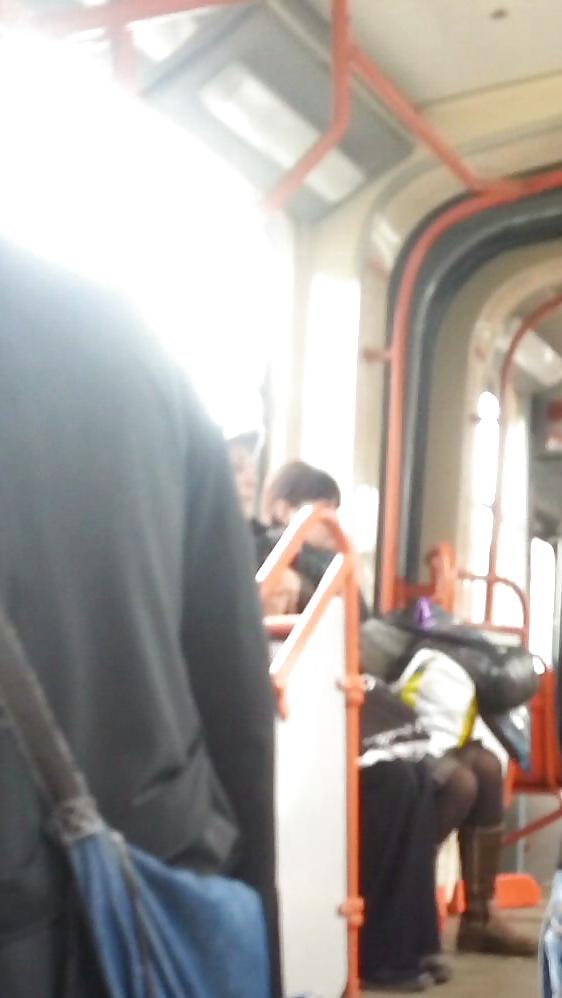 25P Spy old + young in bus, tram and station romanian