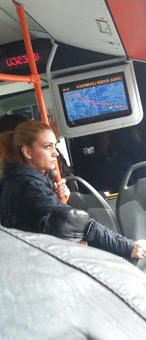 25P Spy old + young in bus, tram and station romanian