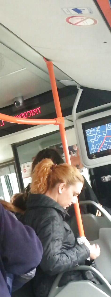 25P Spy old + young in bus, tram and station romanian