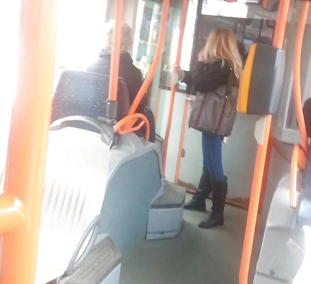 25P Spy old + young in bus, tram and station romanian