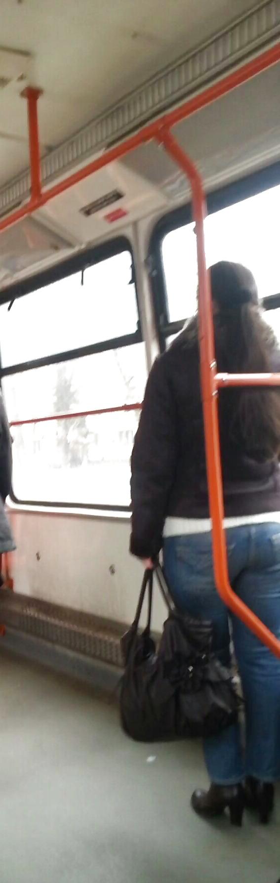 25P Spy old + young in bus, tram and station romanian