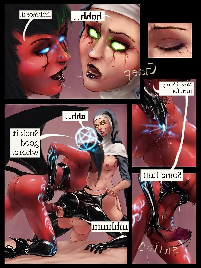 25P Devotion - futa nun and demon