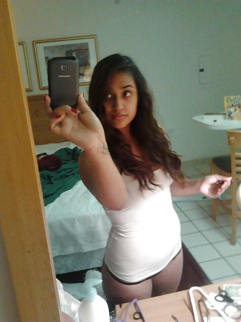 22P Young latina selfshot