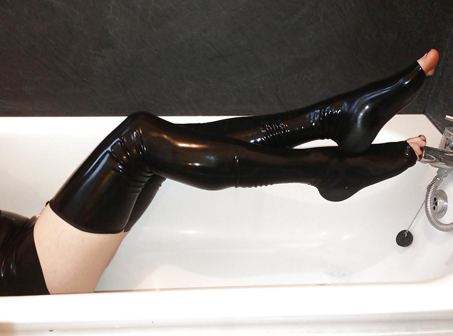 8P Latex teen - me - locked in latex slut 