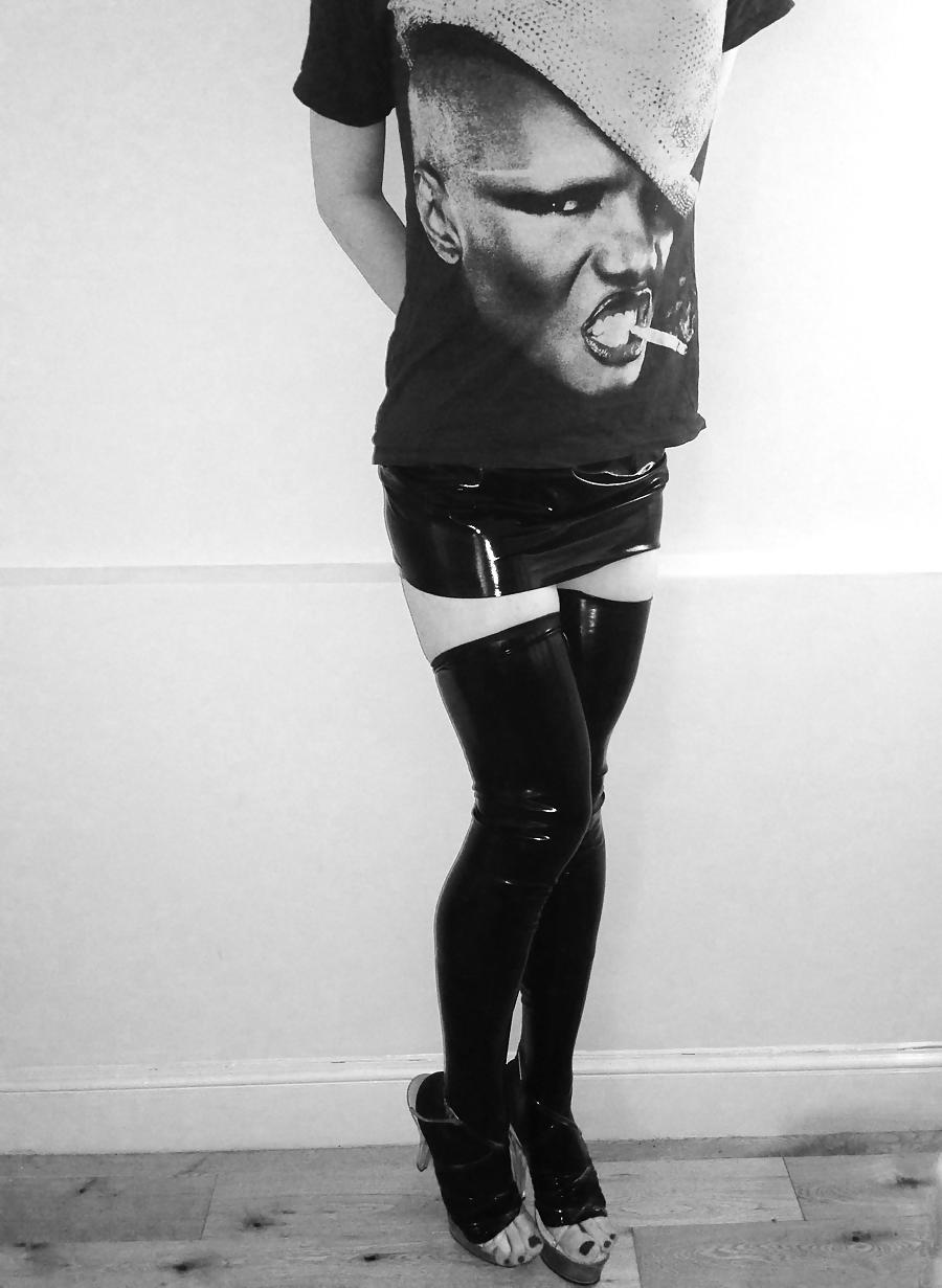 8P Latex teen - me - locked in latex slut 