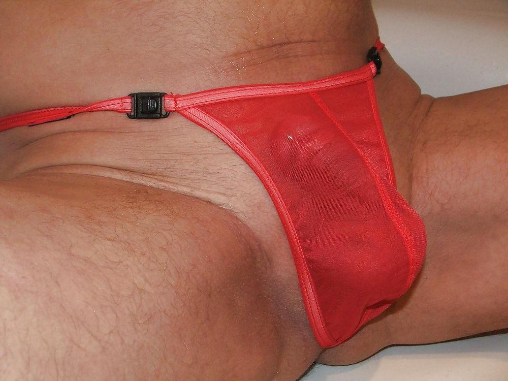 21P Wet mesh thongs