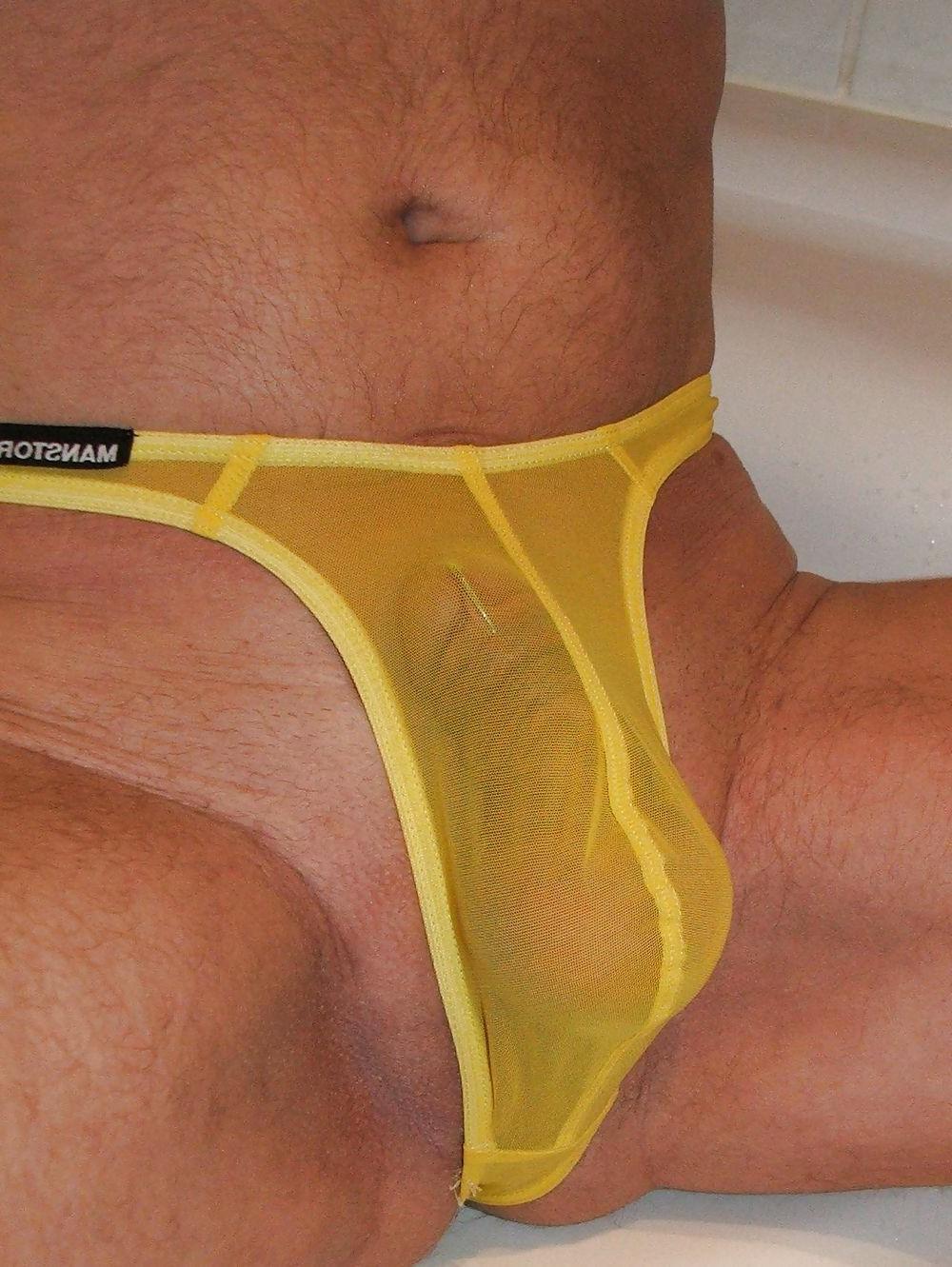 21P Wet mesh thongs