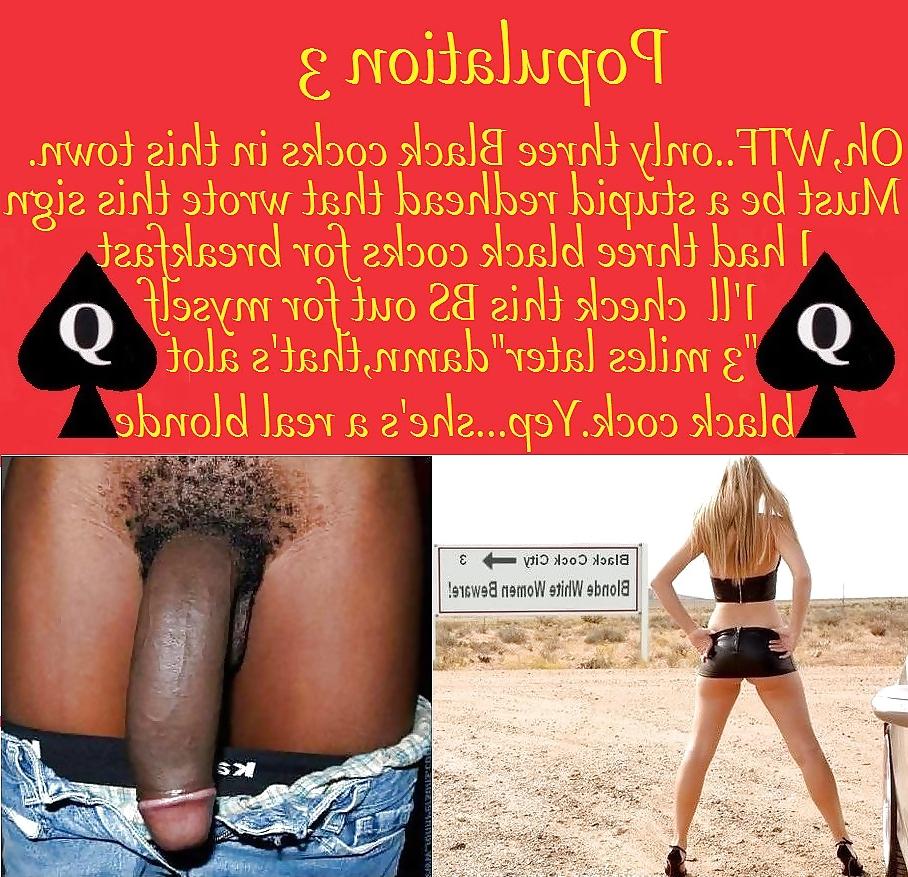 15P Interracial Captions: BBC training their Sissy's 13