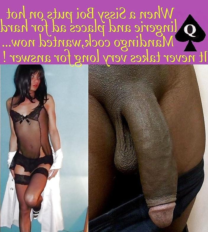 15P Interracial Captions: BBC training their Sissy's 13