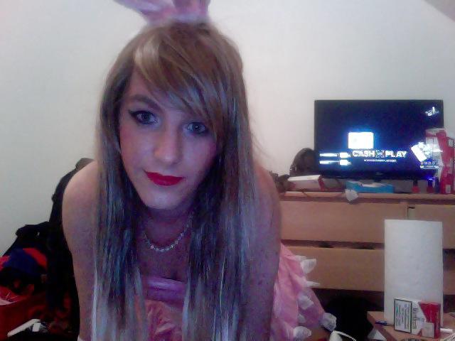 11P As blonde in bunny outfit