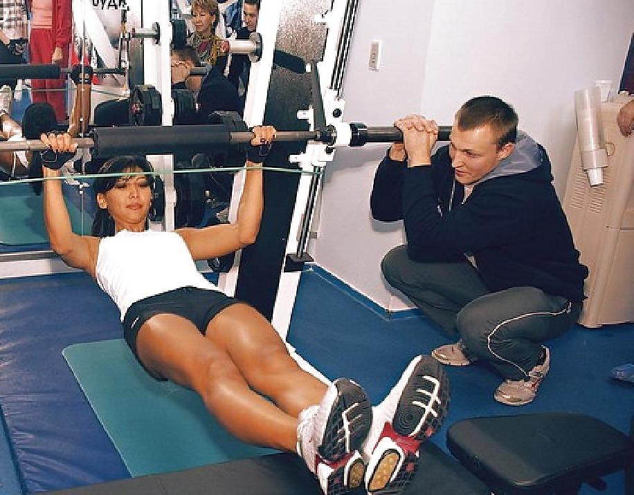 14P Sexy Kazakh girls in the GYM