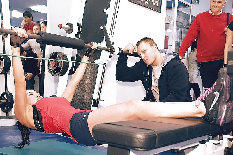 14P Sexy Kazakh girls in the GYM