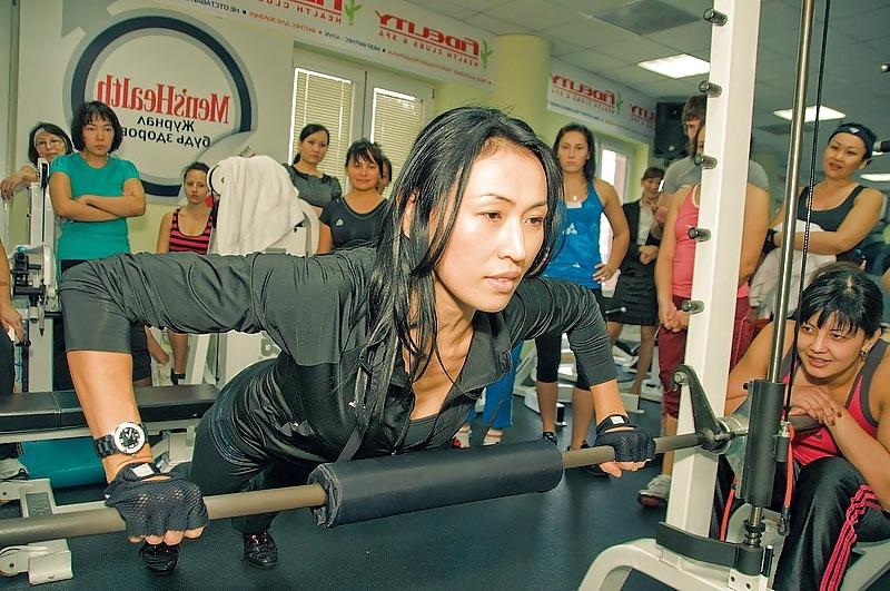 14P Sexy Kazakh girls in the GYM