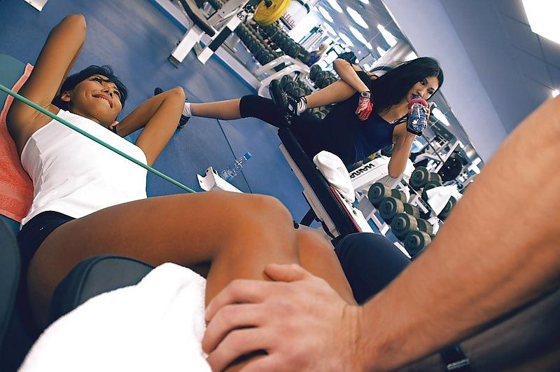 14P Sexy Kazakh girls in the GYM