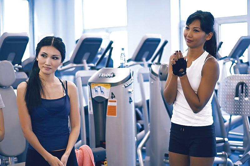 14P Sexy Kazakh girls in the GYM