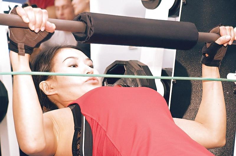 14P Sexy Kazakh girls in the GYM
