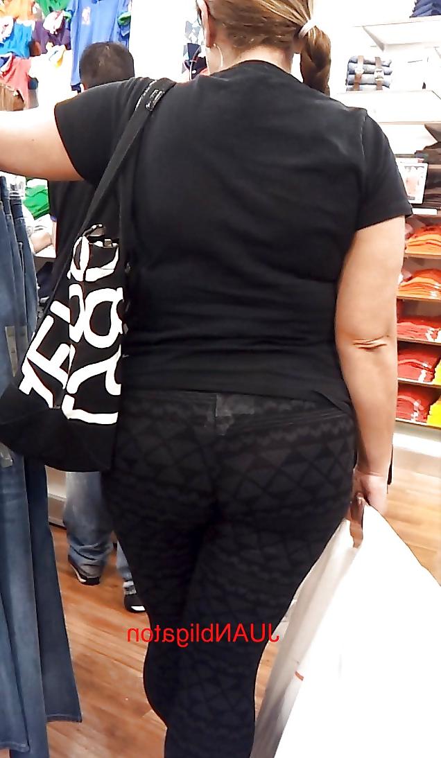 8P SEXY  ass latin milf VPL seethru leggins JUANbligaton VOYEUR