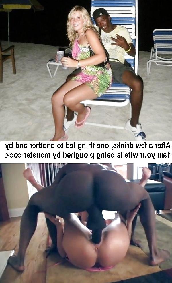 7P Interracial Cuckold Honeymoon Wife Beach Caps