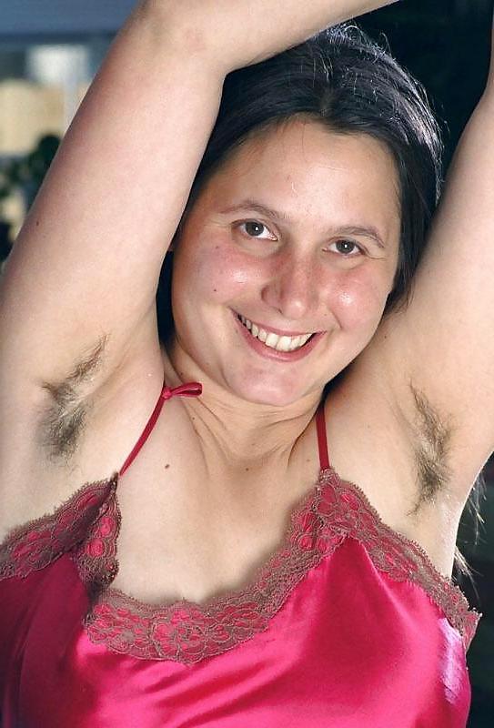 25P Miscellaneous girls showing hairy, unshaven armpits 3