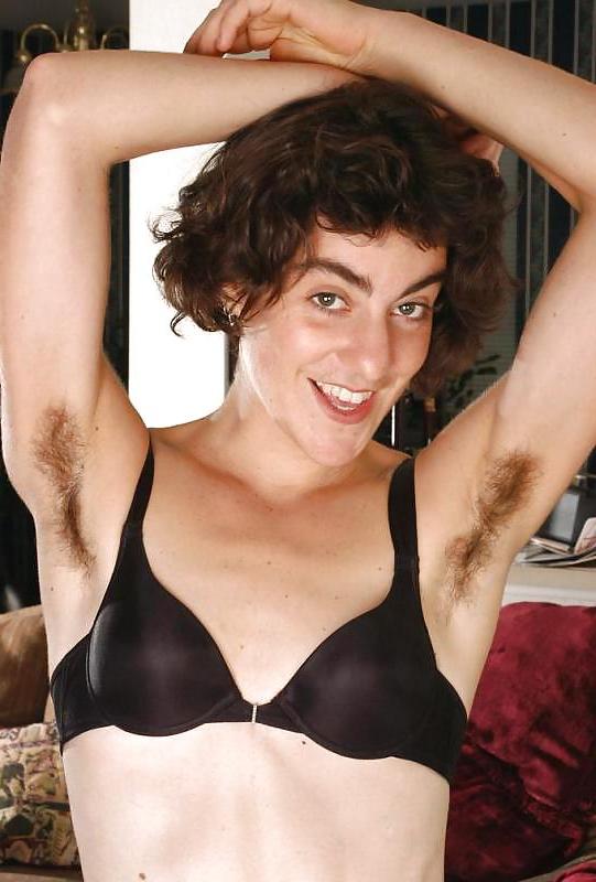 25P Miscellaneous girls showing hairy, unshaven armpits 3