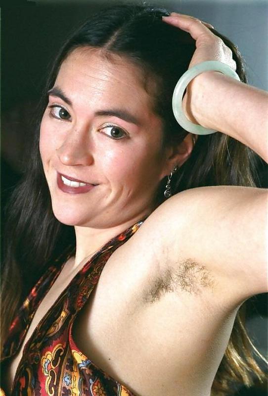 25P Miscellaneous girls showing hairy, unshaven armpits 3