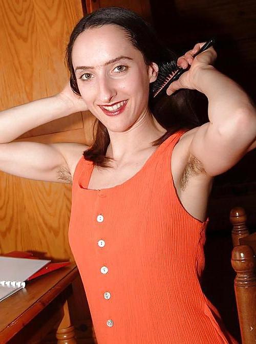 25P Miscellaneous girls showing hairy, unshaven armpits 3