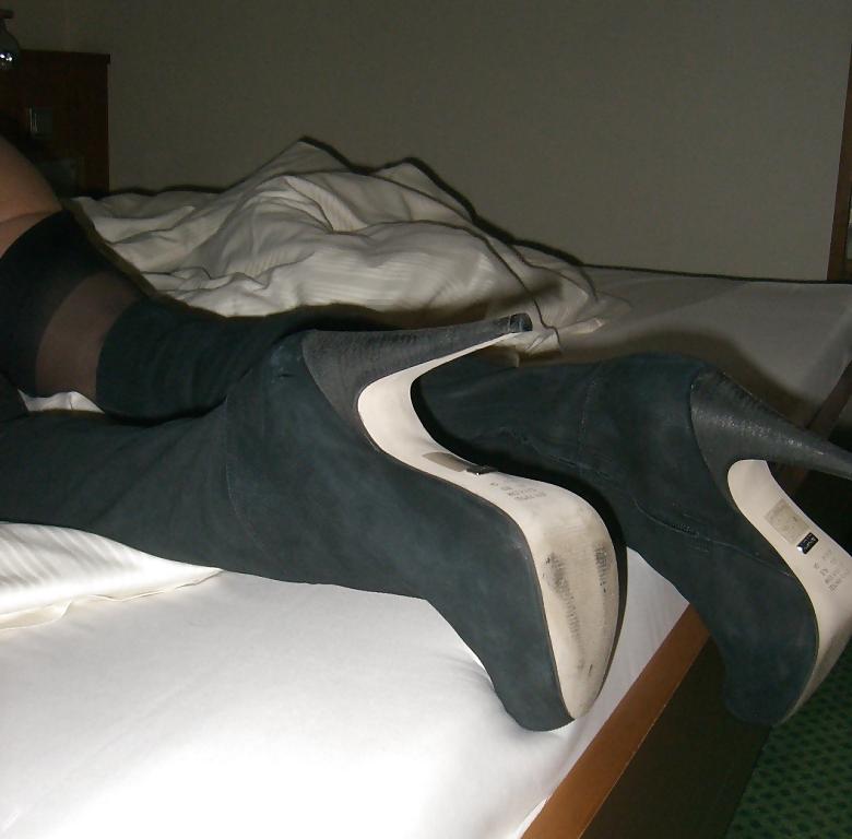 4P High Heels, Nylon, Stockings