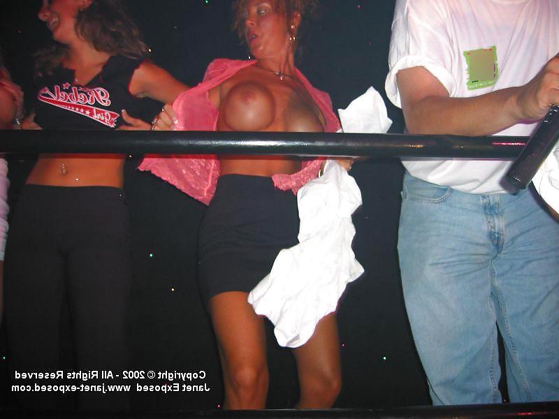 12P Janet Mason - Flashing & Topless Dancing At A Club