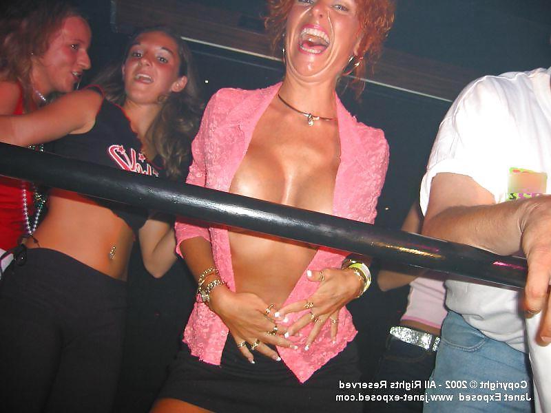 12P Janet Mason - Flashing & Topless Dancing At A Club