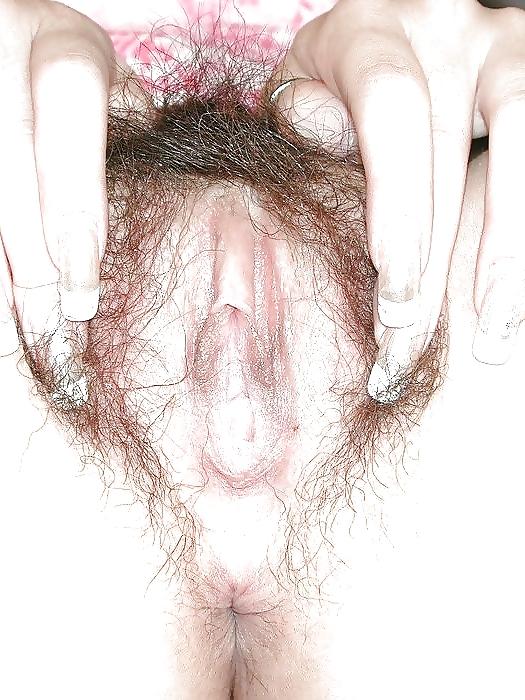 25P FIGA PELOSA NATURALE 10 NATURAL HAIRY PUSSY 10 CONO PELUDO