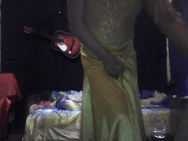 10P Yello satin dress