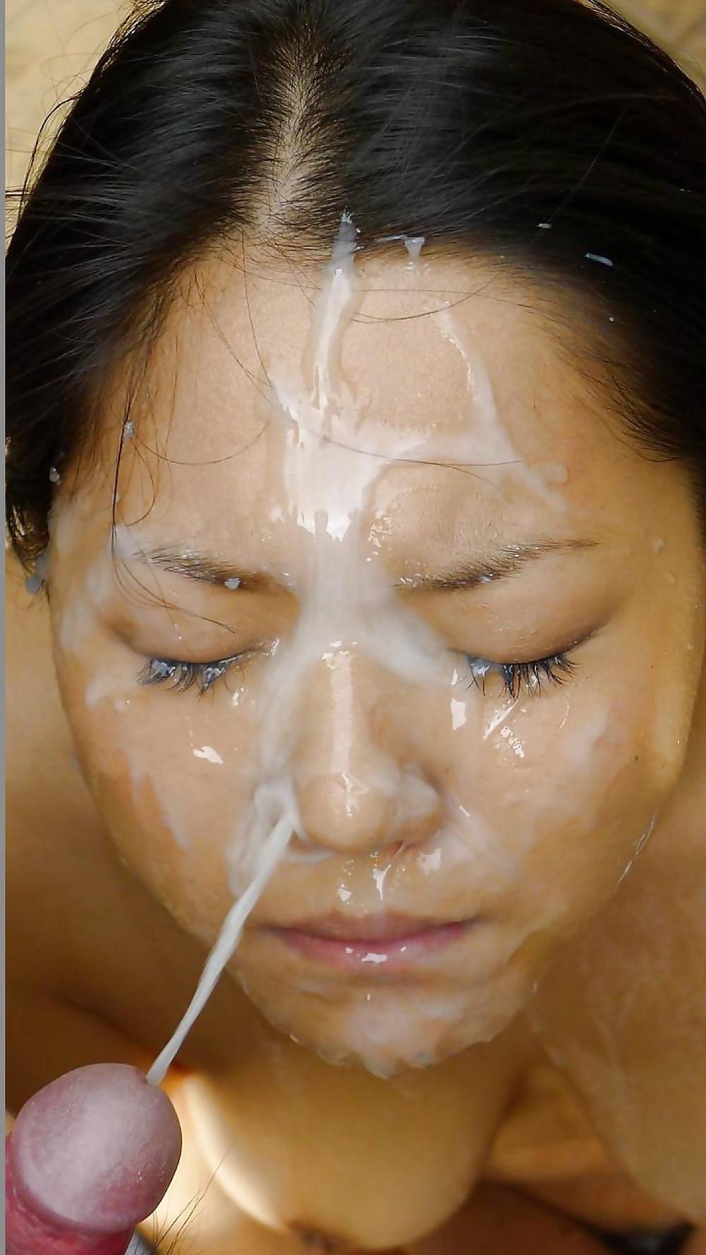 25P Bukkake faces 12