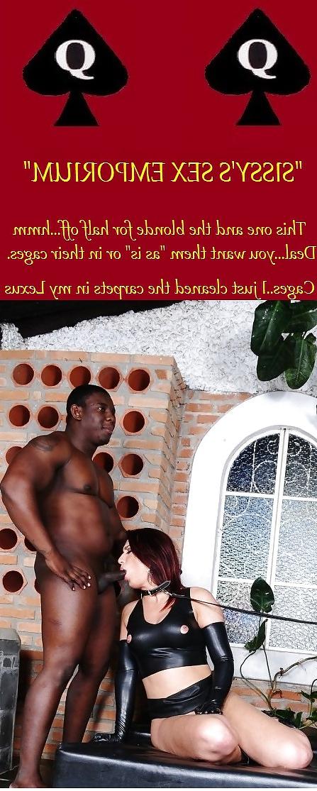 14P Interracial Captions: BBC training their Sissy's 7
