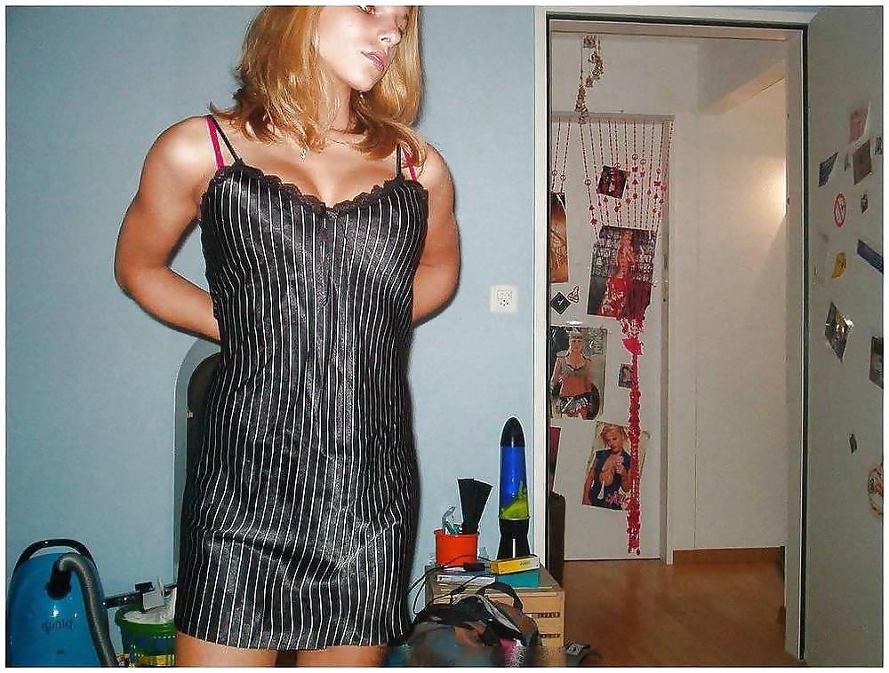 25P Single girl in Satin nighty