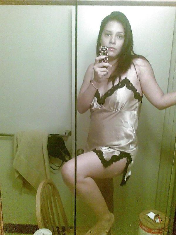 25P Single girl in Satin nighty