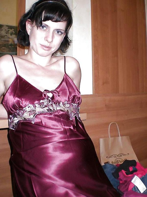 25P Single girl in Satin nighty