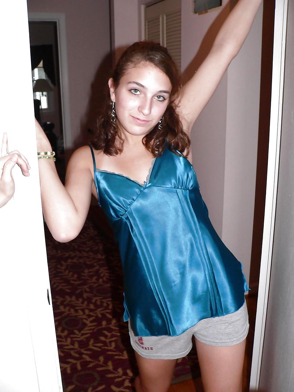 25P Single girl in Satin nighty