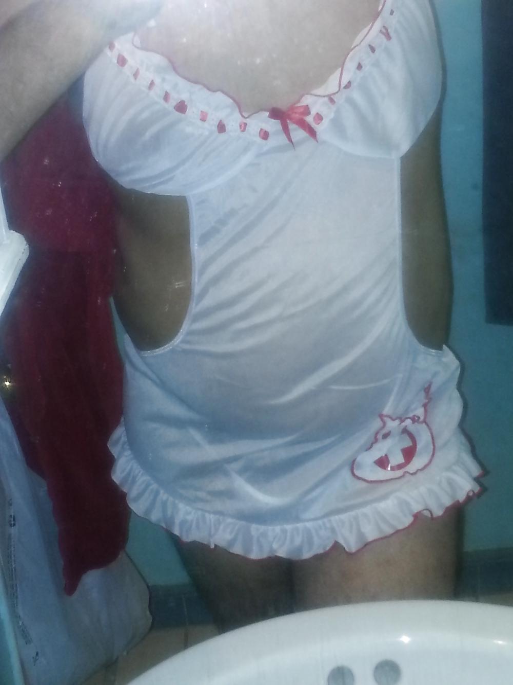 7P New Cute Nurse Outfit